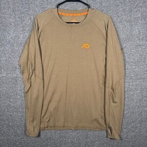 First Lite Aerowool Wick Medium Dry Earth 150 Weight Merino Crew Baselayer
